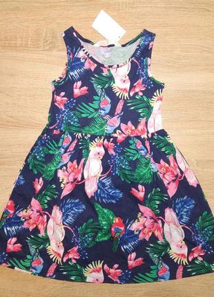 Сукня Сарафан літній папуги h&m