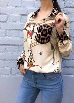 Сорочка жіноча ланцюга і тигр