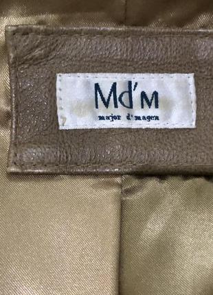 Модный пиджак/куртка/жакет из натуральной кожи . бренд md’m major d’magen5 фото