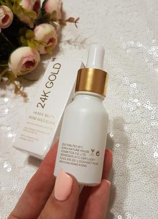 24 к розовое золото эликсир ультра увлажняющий для лица / масло heres b2uty