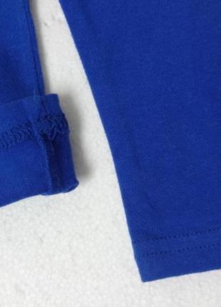 Трикотажные штанишки, леггинсы. синие.4 фото
