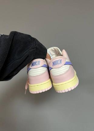 Красивейшие женские кроссовки nike sb dunk low pink oxford розовые с молочным с сиреневым8 фото