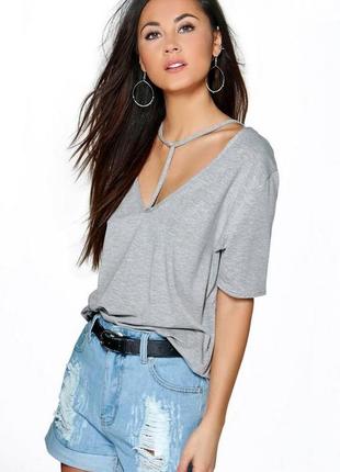 Oversize футболка с портупеей