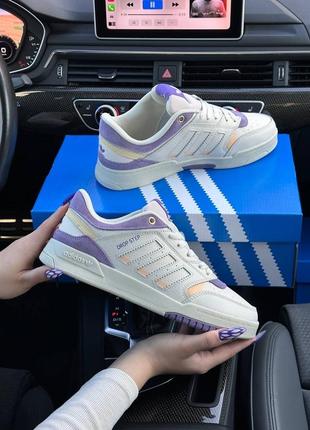 Женские кроссовки adidas drop step white violet sky