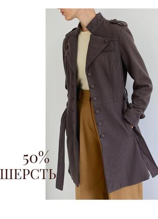 Жіноче пальто з вовною. тепле пальто вовняне 50% вовна