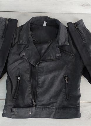 Куртка - косуха, джинсова вітрівка, xs-s1 фото