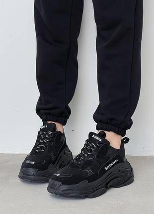 Кросівки у стилі balenciaga triple s black