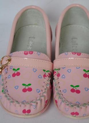 Кожаные туфли для девочек calorie (калория) 6