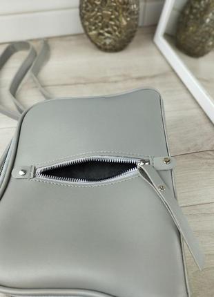 Стильна сумочка, сірого кольору4 фото