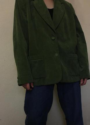 Вельветовый оверсайз блейзер, пиджак1 фото