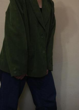 Вельветовый оверсайз блейзер, пиджак2 фото