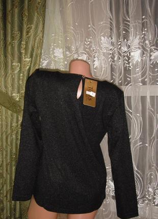 Костюмка с люрексом!!! красивые женские блузы, цвет черный2 фото