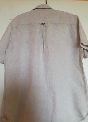 Рубашка мужская  100% лен от crew clothing com pany2 фото