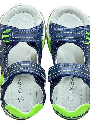 Шкіряні ортопедичні босоніжки літнє взуття сандалі ав-17 клібі clibee р.272 фото