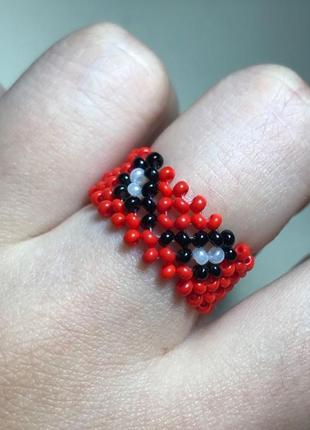 Каблучка з бісеру, кільце з бісеру