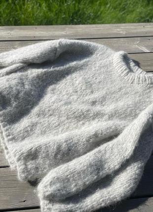 Базовый свитер оверсайз из шерсти альпака2 фото