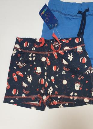 Набор хлопковых шорт для девочки lupilu 12-24 месяца3 фото