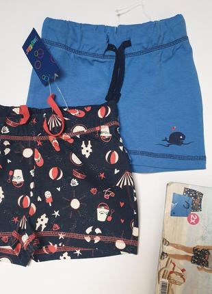 Набор хлопковых шорт для девочки lupilu 12-24 месяца2 фото