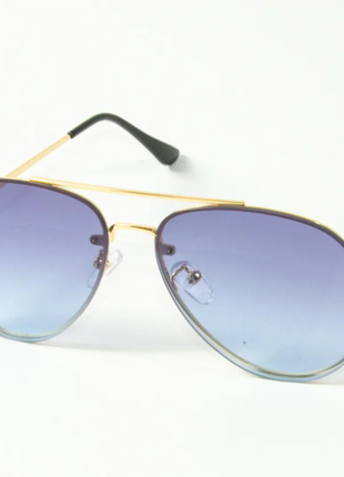 Очки авиатор голубые