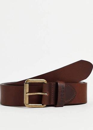 Barbour allanton grain leather belt in brown mac0111br51 ремень кожаный мужской оригинал