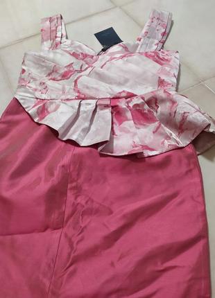 Прелестное платье розовое2 фото