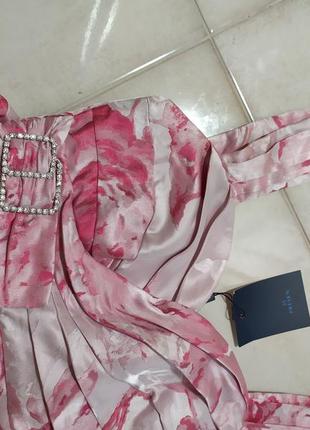 Прелестное платье розовое3 фото