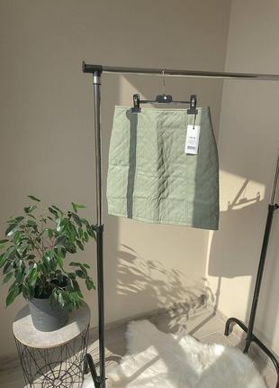 Na-kd оливковая юбка из экокожи1 фото