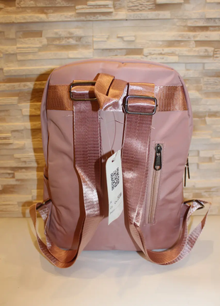 Модный розовый рюкзак из плащевки код 7-88562 фото