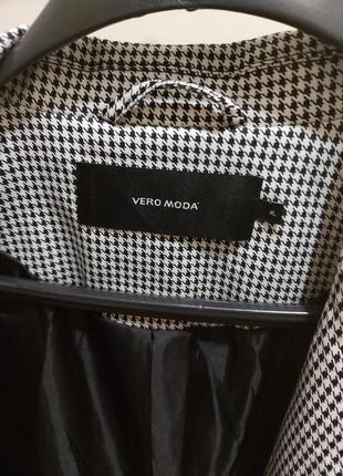 Пиджак бренд сток гусиная лапка серый4 фото