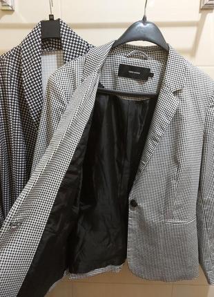 Пиджак бренд сток гусиная лапка серый