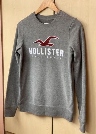 Базовый свитшот в сером цвете от hollister5 фото