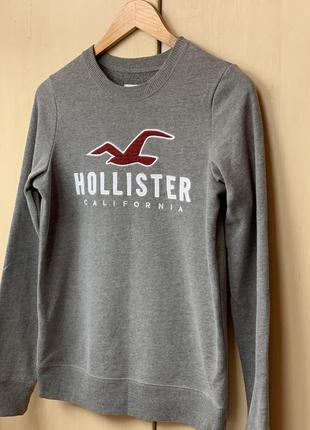 Базовый свитшот в сером цвете от hollister1 фото