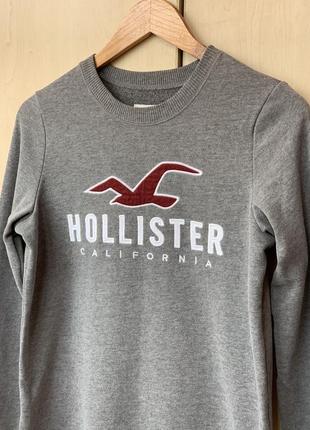 Базовый свитшот в сером цвете от hollister6 фото