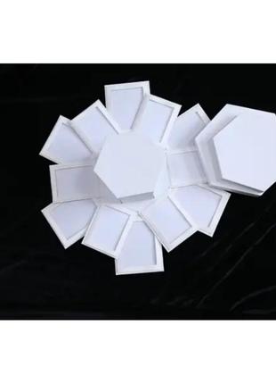 Коробка-трансформер для фотографій. колір білий. 26х18см4 фото