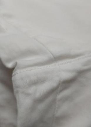 Актуальные стильные катоновые белые штаны,massimo dutti, p. м-l2 фото