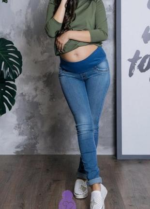 Удобные джинсы, штаны для беременных mama super skinny1 фото
