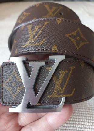 Ремінь принт louis vuitton довжина 99см ширина 3,6см.