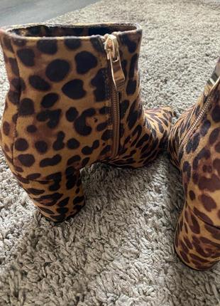 Ботинки,леопард,варийный принт,леопардовые ботинки2 фото