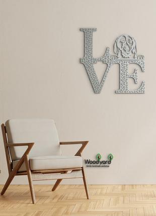 Декоративне панно з дерева. декор на стіну. love&bones  американський фокстер'єр. 20 x 20 см9 фото