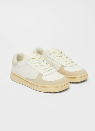 Кожаные кеды zara