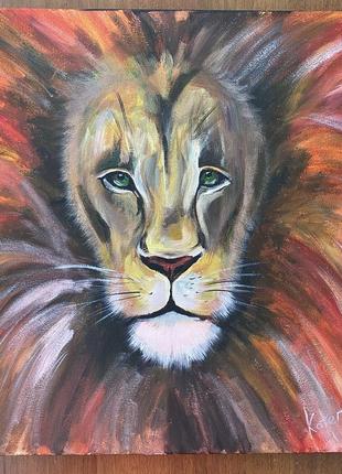 Картина «лев»