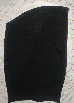 Черная асимметричная юбка
