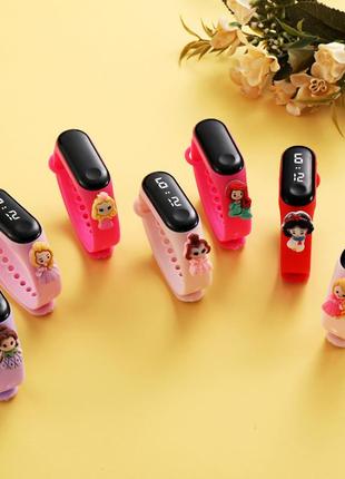 Детские сенсорные электронные часы с 3д браслетом  водонепроницаемые с...