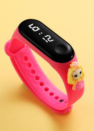 Детские сенсорные электронные часы с 3д браслетом  водонепроницаемые с...