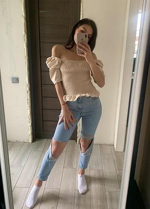 Джинсы мом 👖 👚🌸
