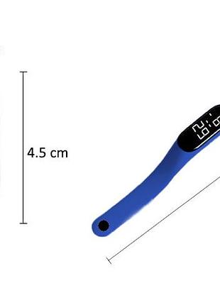 Детские сенсорные электронные часы с браслетом  водонепроницаемые синий