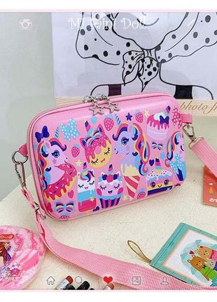 Детская сумочка для девочки единорог unicorn розовая