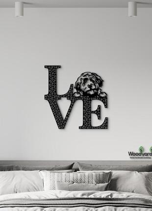 Декоративне панно з дерева. декор на стіну. love&bones  кокапу. 20 x 20 см
