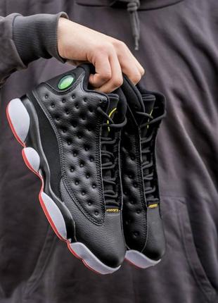 Мужские кроссовки nike air jordan 13 retro black white 40-41-42-43-44-45