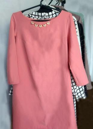 Розовое платье мини daminika3 фото